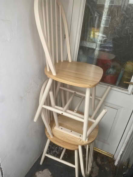 Photo of free 3 Wooden chairs (gateacre L25) #1