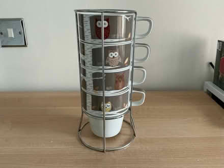 Photo of free Set of 4 Next stacking mugs (Stone Cross BN24) #1