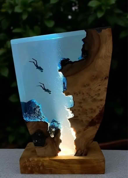 Photo of free Epoxy resin table lamp (Bracknell RG12) #1