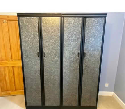 Photo of free Two matching wardrobes silvery grey/ black (Cupar KY15) #1