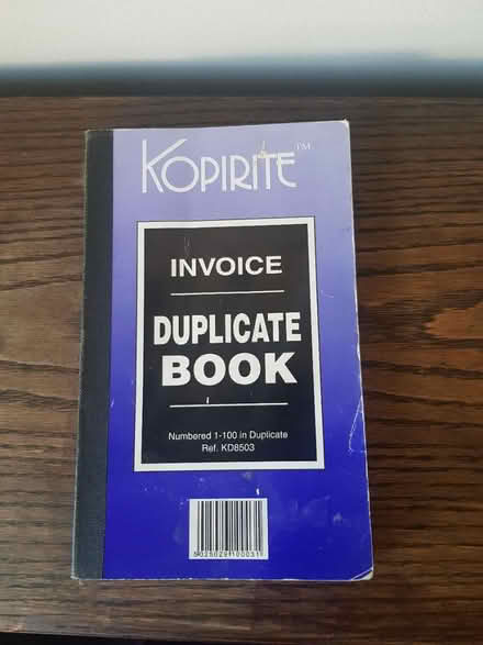 Photo of free Invoice Book (BA1) #1