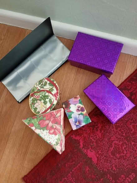 Photo of free 5 small new gift boxes (Elmstead Market CO77AJ) #1
