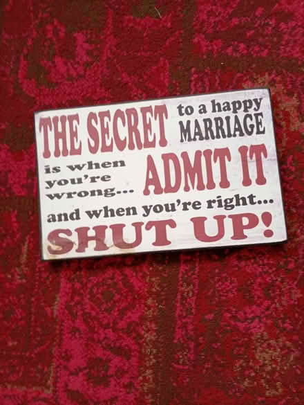 Photo of free Wall hanging Wooden plaque (Elmstead Market CO77AJ) #1