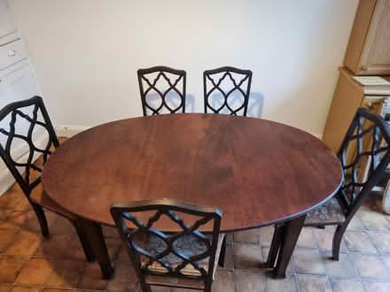 Photo of free Dining table and 5 chairs (Stannington, Sheffield S6) #2