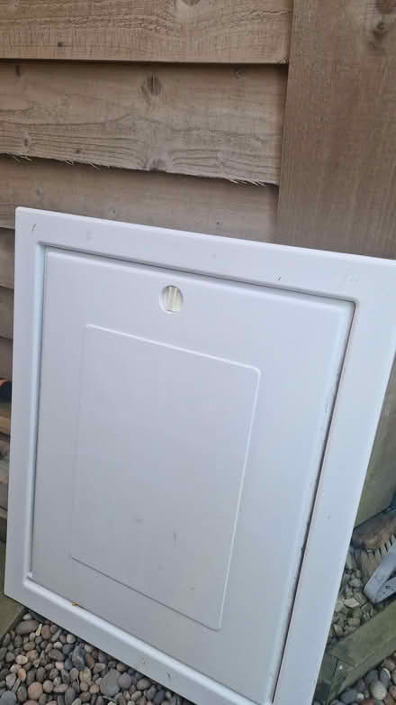 Photo of free Loft ladder. Loft trap door and access pole. (Stone Cross BN23) #2