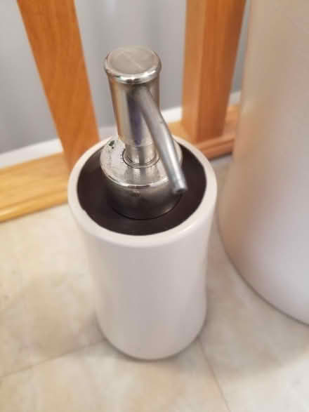 Photo of free Ceramic waste bucket and soap pump (Hunt Club) #2