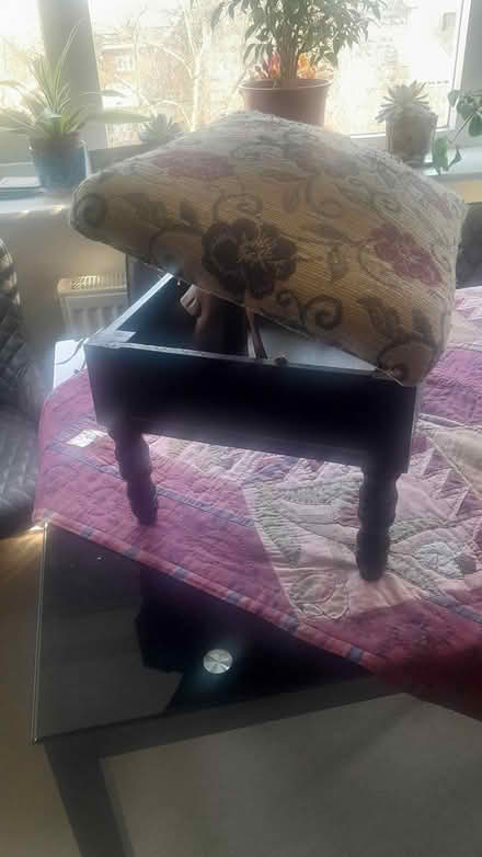 Photo of free Footstool with storage (Snaresbrook Stn.) #1