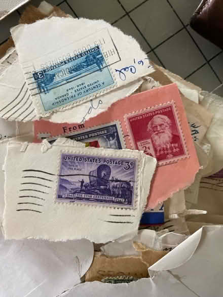 Photo of free Old cancelled stamps (Ashby & Sacramento) #1