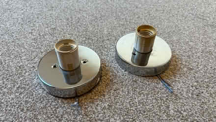 Photo of free 2x Chrome Light Fittings (Eastville BS16) #1