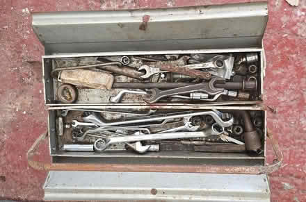 Photo of free Rusty old tool box plus contents (Broadway, Fleetwood FY7 8HF) #2