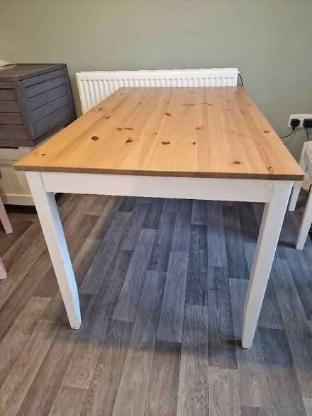 Photo of free Pine topped dining table for 4 (St Albans AL4) #1