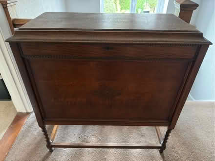 Photo of free Antique dark oak chest (CO14) #1
