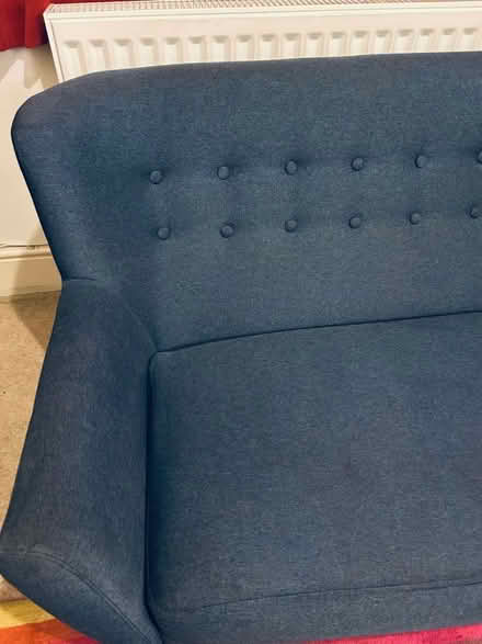 Photo of free blue scandi/danish-style sofa (Fitzrovia W1W) #3