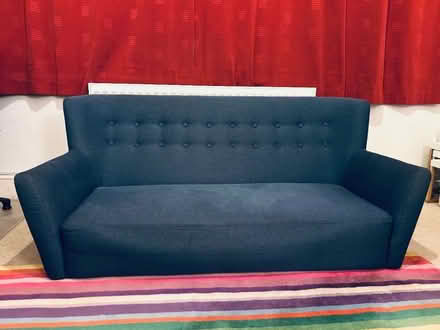 Photo of free blue scandi/danish-style sofa (Fitzrovia W1W) #2