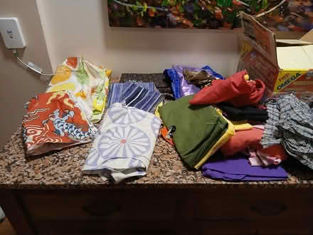 Photo of free Box of fabric cuts (Yonge and Sheppard) #1