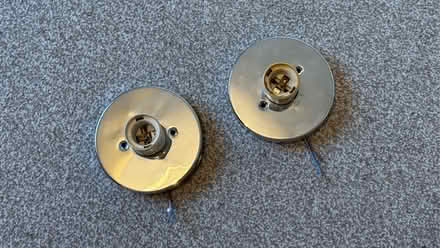 Photo of free 2x Chrome Light Fittings (Eastville BS16) #2