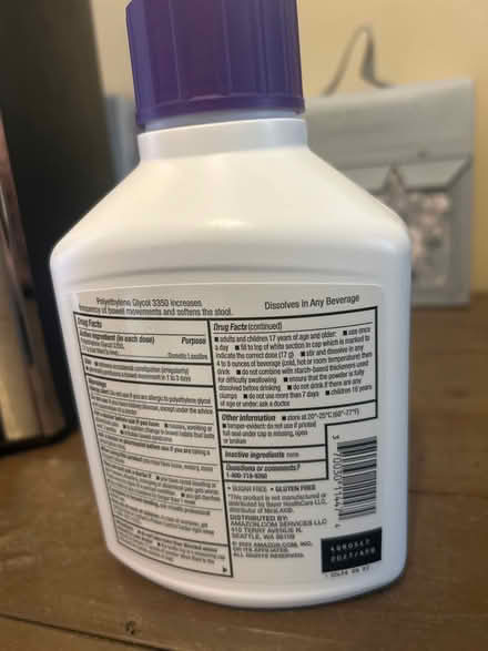 Photo of free Brand new laxative unopened (Potomac MD) #2
