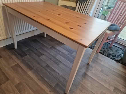 Photo of free Pine topped dining table for 4 (St Albans AL4) #2