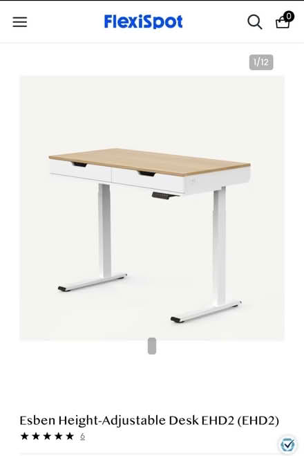 Photo of free Esben Height-Adjustable Desk EHD2 (SW11) #3