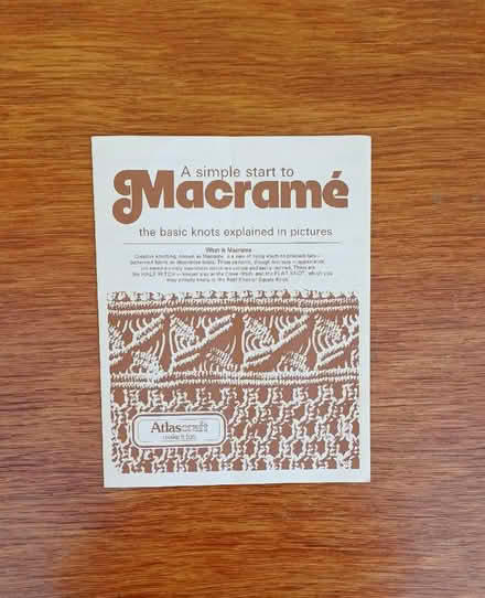 Photo of free Booklet: A simple start to Macramé (Emsworth PO10) #1