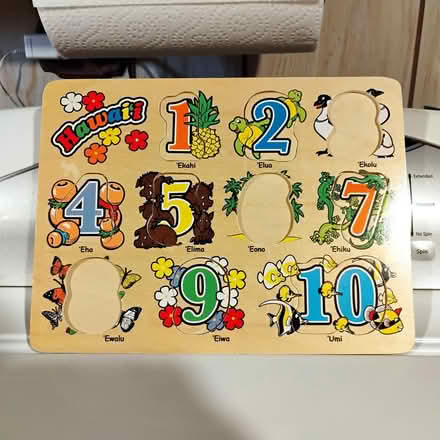 Photo of free Partial Puzzle Hawaiian Numbers (Darien) #1