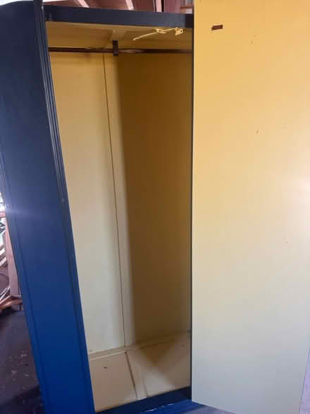 Photo of free Blue wooden wardrobe (HR81LG) #1