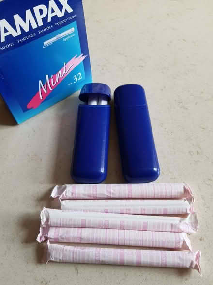 Photo of free Tampax holders & tampons (Stroud central) #1