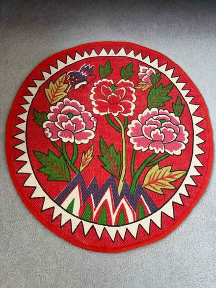 Photo of free Colourful flower bedside rug (Henley-on-Thames RG9) #1