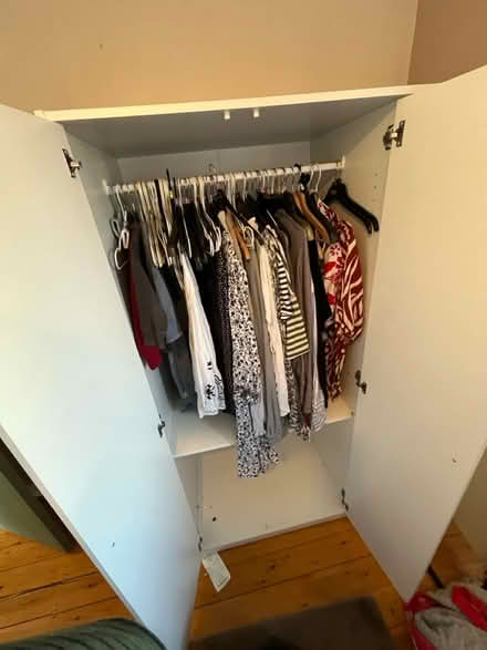 Photo of free White IKEA 3 door wardrobe (Cardiff, llandaff CF5) #3