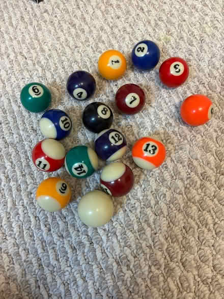 Photo of free Mini pool balls (Rockville, Md) #1