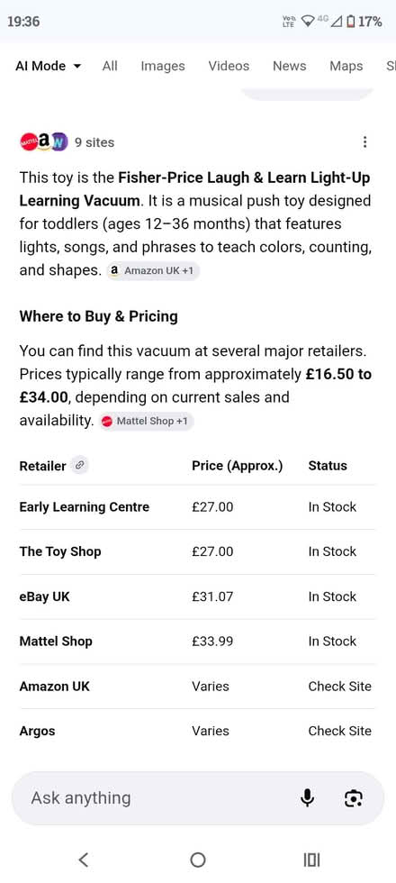 Photo of free hoover/mop/bucket brush set (Richmond TW9) #4