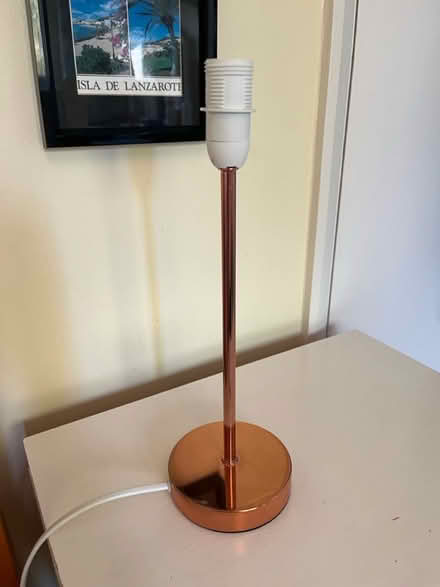 Photo of free Rose gold lamp base E14 screw (Henley-on-Thames RG9) #1
