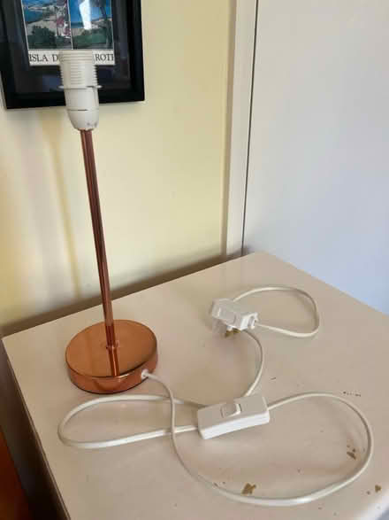 Photo of free Rose gold lamp base E14 screw (Henley-on-Thames RG9) #3