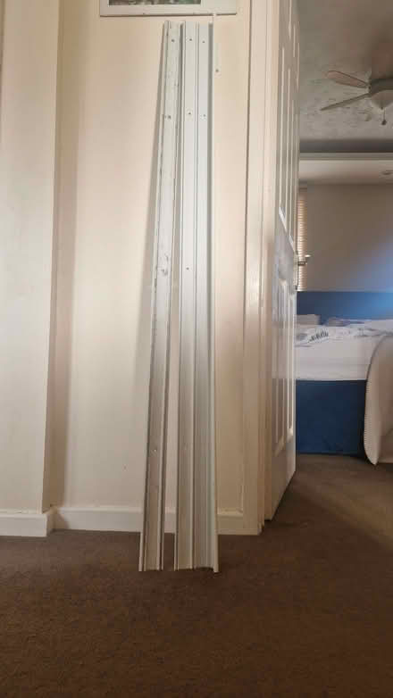 Photo of free Large sliding wardrobe or cupboard doors and rails. (Stone Cross BN23) #1