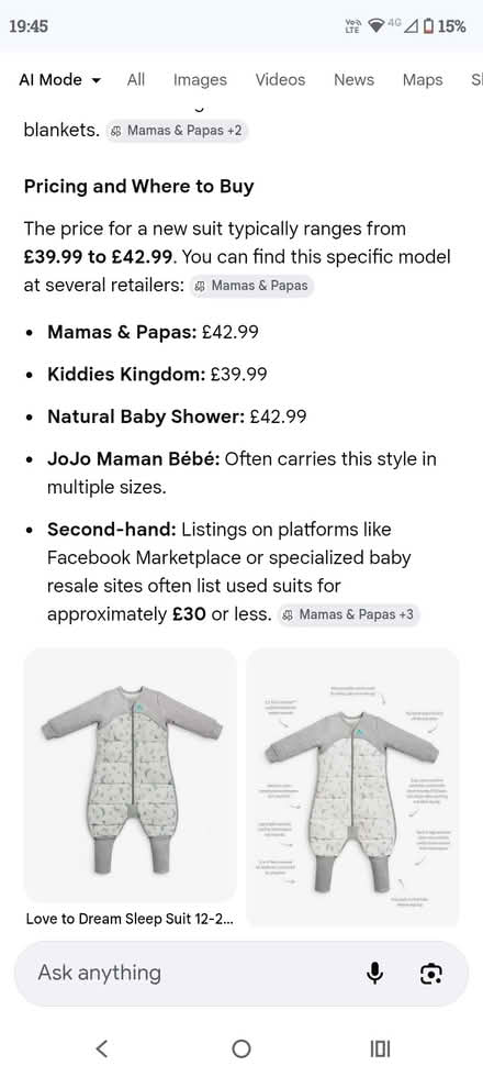 Photo of free 24/36 months sleep suit 1.0Tog (Richmond TW9) #1