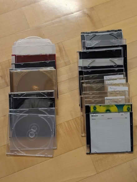 Photo of free CD/DVD cases and sleeves (Somerville (Brickbottom)) #3