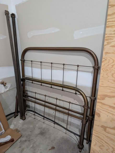 Photo of free Antique metal full bed frame (Near Wegmans Allentown) #1