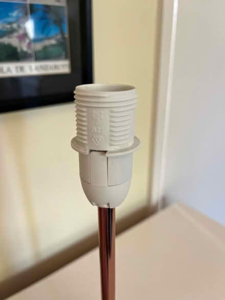 Photo of free Rose gold lamp base E14 screw (Henley-on-Thames RG9) #2