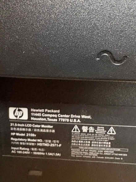 Photo of free Working monitor with cables, for computer work 60hz (Bradford on Avon BA15) #2