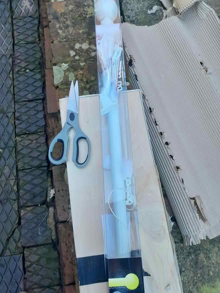 Photo of free White metal corded curtain pole 1.8 (Bridgnorth High Town WV16) #2