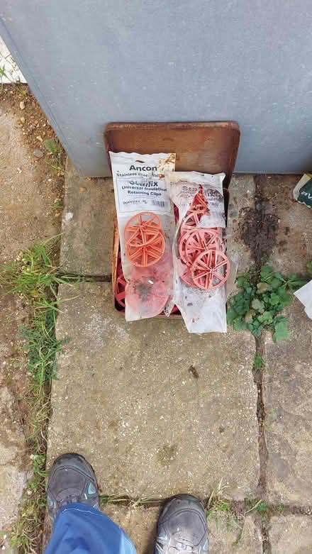 Photo of free Red tie pladtic insulation discs (dorset BH12) #2
