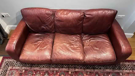 Photo of free 3-seater leather sofa (Isleworth TW7) #1