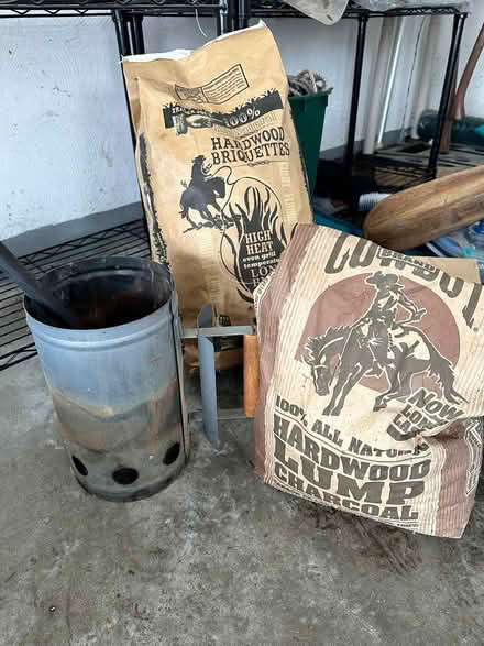 Photo of free natural charcoal and chimney (Arlington Center) #1