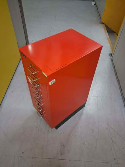 Photo of free Red Bisley 10-drawer metal filing cabinet (Woodlands TW7) #4