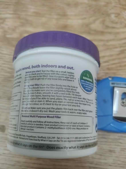 Photo of free Ronseal medium colour wood filler (Jericho OX2) #4