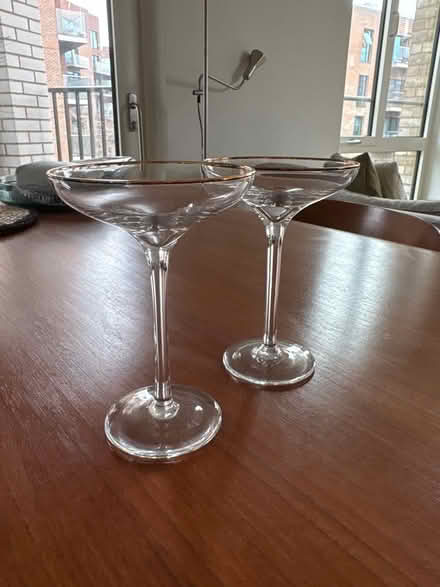 Photo of free Champagne coupes (pair) (Elephant and Castle) #2