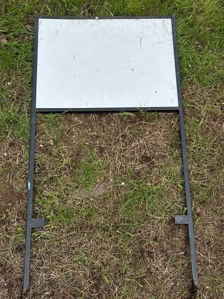 Photo of free Black Metal Yard Sign (Alameda West End) #1