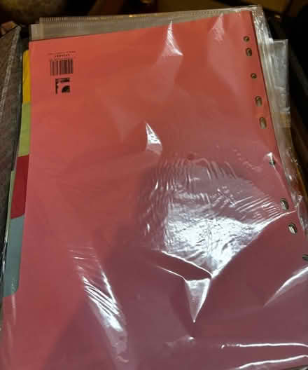 Photo of free Filing stuff: plastic wallets, dividers, (Millbank SW1P) #1