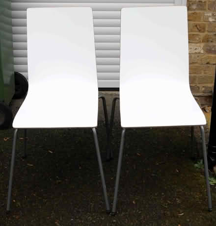 Photo of free Two white IKEA Martin chairs (Weybridge KT13) #1
