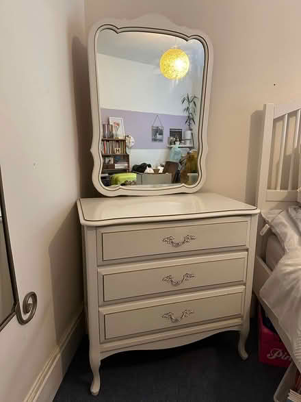Photo of free Solid white chest of drawers (Haslemere Surrey) #1